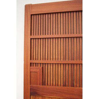 総欅柾目 格子蔵戸　W936Y 