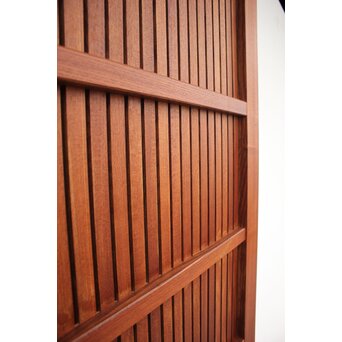 総欅柾目 格子蔵戸　W936Y 