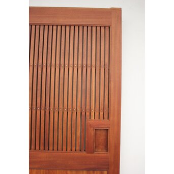 総欅柾目 格子蔵戸　W936Y 