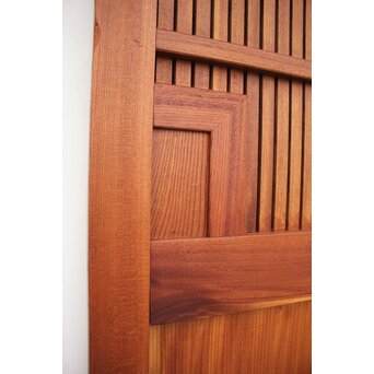 総欅柾目 格子蔵戸　W936Y 