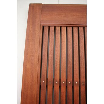 総欅柾目 格子蔵戸　W936Y 