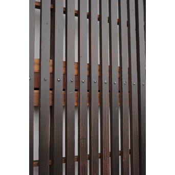 飴色時代 障子枠付格子戸 2枚1組　L945 