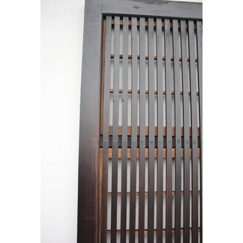 飴色時代 障子枠付格子戸 2枚1組　L945 