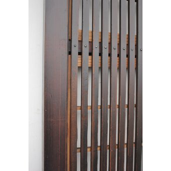 飴色時代 障子枠付格子戸 2枚1組　L945 