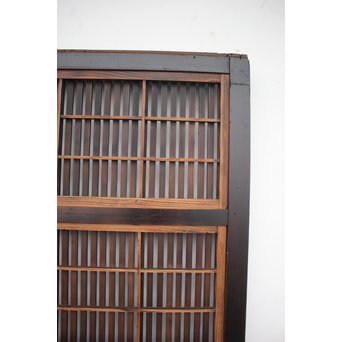 飴色時代 障子枠付格子戸 2枚1組　L945 