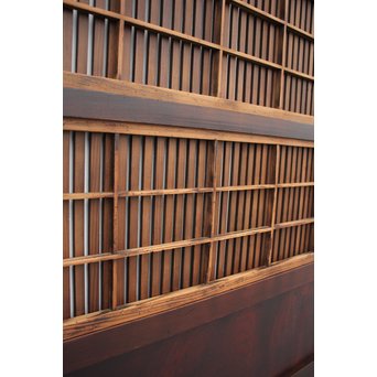 飴色時代 障子枠付格子戸 2枚1組　L945 