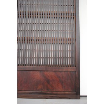 飴色時代 障子枠付格子戸 2枚1組　L945 