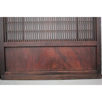 飴色時代 障子枠付格子戸 2枚1組　L945 