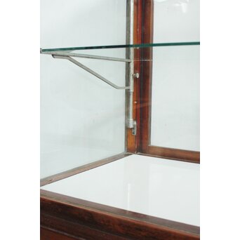 乳白色ガラスのショーケース　G276 