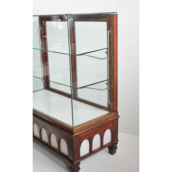 乳白色ガラスのショーケース　G276 