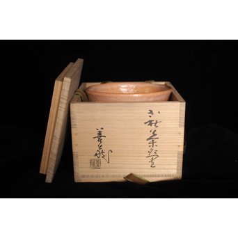 波多野善蔵 萩茶碗　P076 