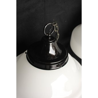 大型乳白色ガラスの照明 2個1組　A1884 