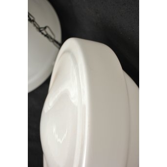 大型乳白色ガラスの照明 2個1組　A1884 