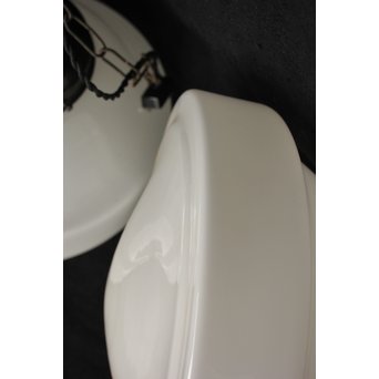 大型乳白色ガラスの照明 2個1組　A1885 