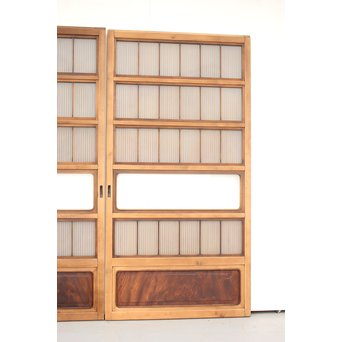 上質全面ガラス格子戸 4枚1組　L946 