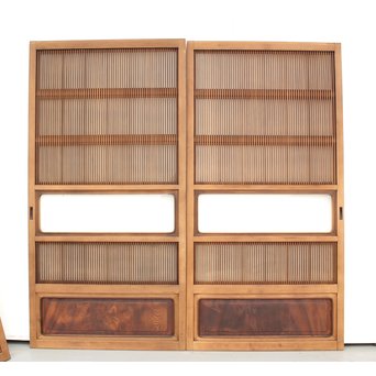 上質全面ガラス格子戸 4枚1組　L946 