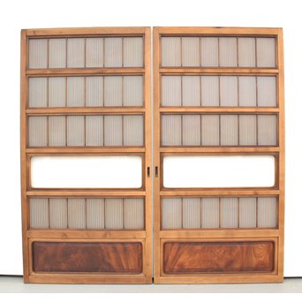 上質全面ガラス格子戸 4枚1組　L946 