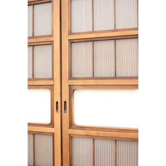 上質全面ガラス格子戸 4枚1組　L946 