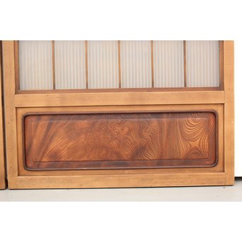 上質全面ガラス格子戸 4枚1組　L946 