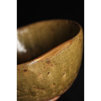 青唐津呼継茶碗　P080 