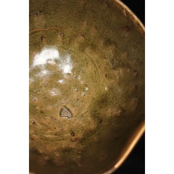 青唐津呼継茶碗　P080 