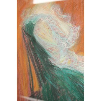 伊藤清長【女性像】パステル画　Z055 