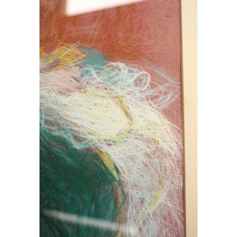 伊藤清長【女性像】パステル画　Z055 