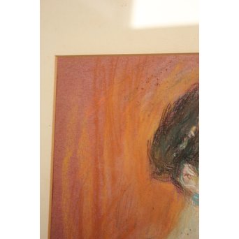 伊藤清長【女性像】パステル画　Z055 