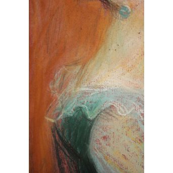 伊藤清長【女性像】パステル画　Z055 