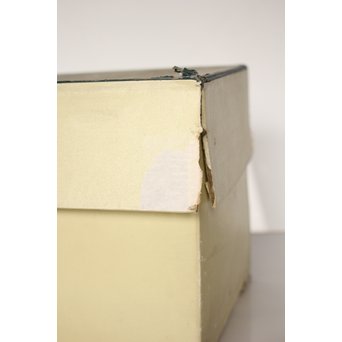 HERMÈS Vintage Cristal double Vase エルメス 白被切子花瓶 水指　Y007 