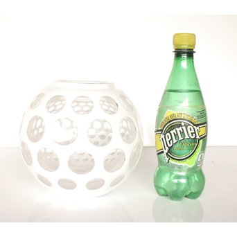 HERMÈS Vintage Cristal double Vase エルメス 白被切子花瓶 水指　Y007 