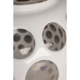 HERMÈS Vintage Cristal double Vase エルメス 白被切子花瓶 水指　Y007 