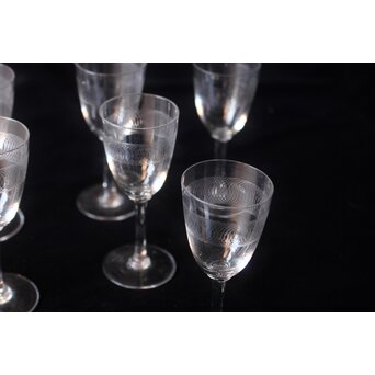 バカラ風 カット リキュールグラス 6客1組　Y008 