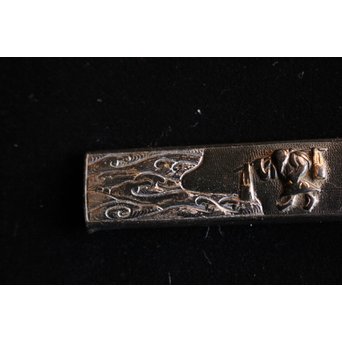 浜野派 大岡政寿銘 刀装具 鍔/目貫/縁頭/小柄　M070 