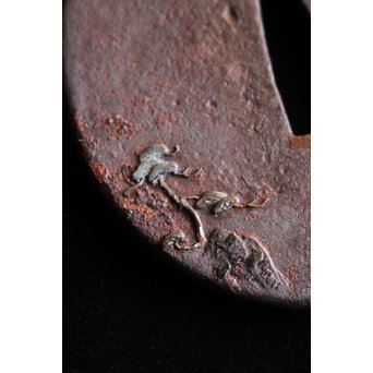 浜野派 大岡政寿銘 刀装具 鍔/目貫/縁頭/小柄　M070 