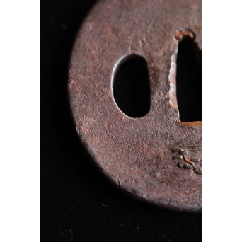 浜野派 大岡政寿銘 刀装具 鍔/目貫/縁頭/小柄　M070 