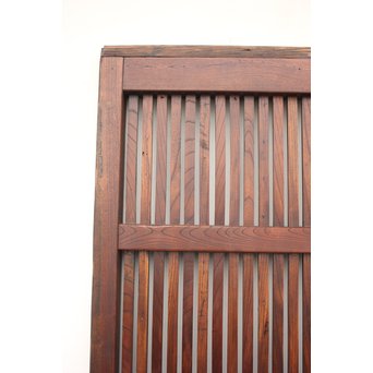 鉄金具の総欅格子蔵戸　W937 