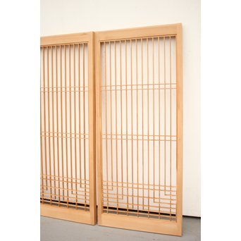 白木組子書院 4枚1組　R2351 