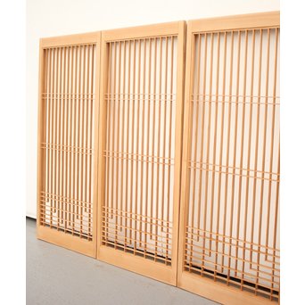 白木組子書院 4枚1組　R2351 