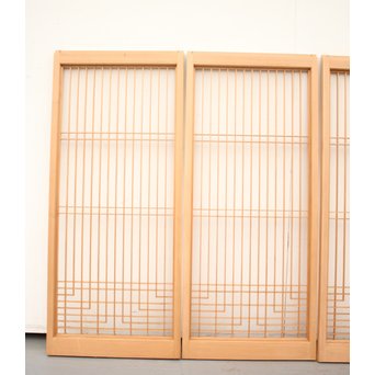 白木組子書院 4枚1組　R2351 