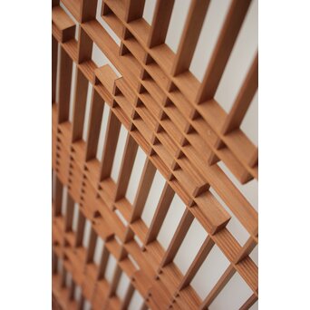 ガラス入 組子書院 4枚1組　R2355 