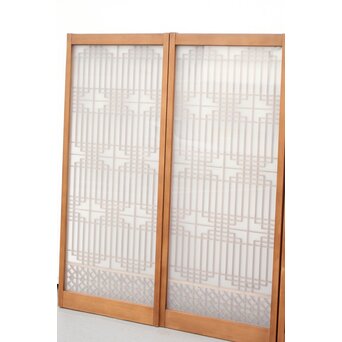 ガラス入 組子書院 4枚1組　R2355 くもりガラス仕様