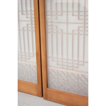 ガラス入 組子書院 4枚1組　R2355 