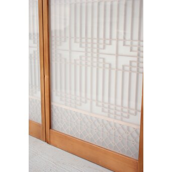 ガラス入 組子書院 4枚1組　R2355 