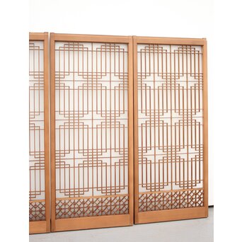 ガラス入 組子書院 4枚1組　R2355 