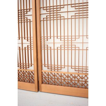 ガラス入 組子書院 4枚1組　R2355 