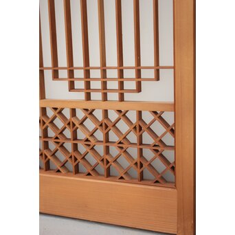 ガラス入 組子書院 4枚1組　R2355 