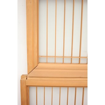 鷹松木彫 書院欄間5枚1組　R2356 