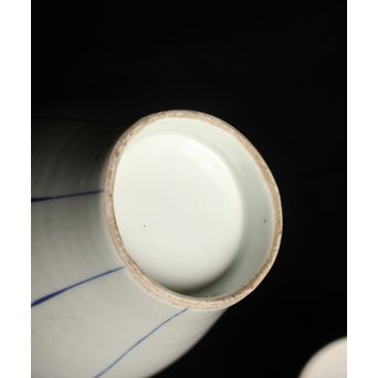 古伊万里 染付市松文茶壷　P082 