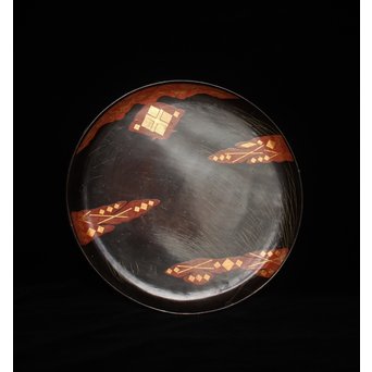 秀衡塗 三足膳　Q031